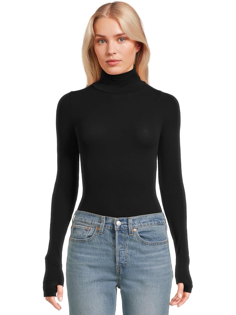 Black Commando Ballet Body Turtleneck Bodysuit