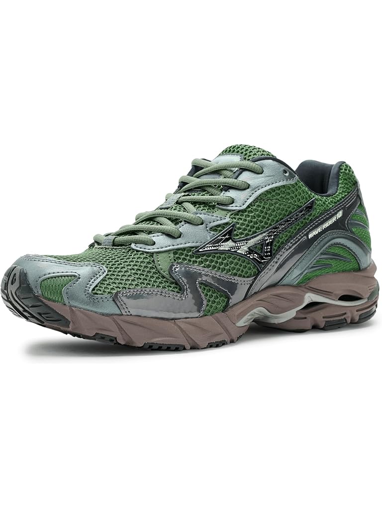 Green Mizuno Wave Rider 10