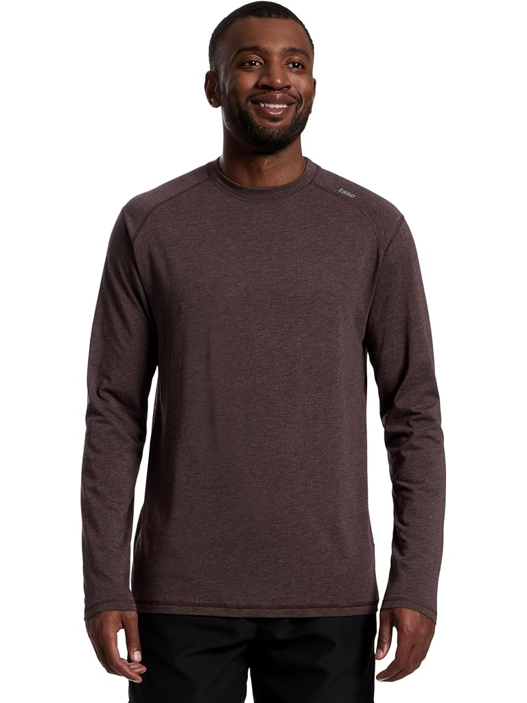 Brown tasc Performance Carrollton Long Sleeve Fitness T-Shirt