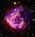N49, un resto di supernova, ripreso dal Telescopio Spaziale Hubble.
