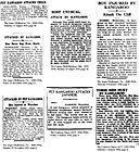 Wycinki z różnych gazet z lat 1923–1944 na temat ataku kangurów