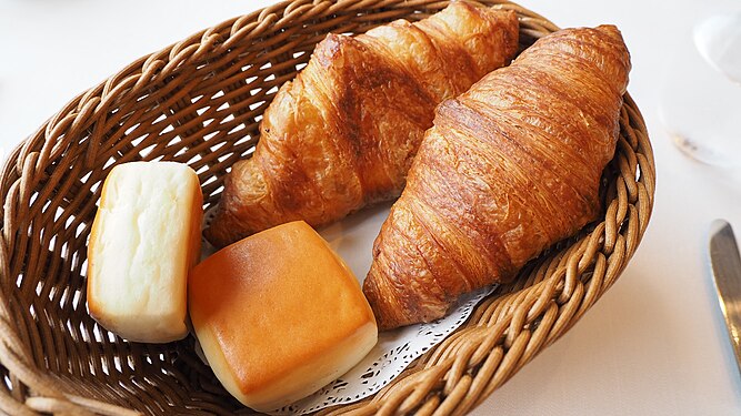 Croissant and pave milk bread