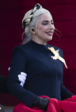 Gaga tại lễ nhậm chức của Joe Biden vào năm 2021