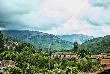 Pogled na Babo planino iz vasi Ljubojno