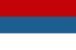 Bandiera del Principato del Montenegro (1905-1910), del Regno del Montenegro (1910-1918) e del Regno del Montenegro come Stato fantoccio delle potenze dell'Asse (1941-1944)