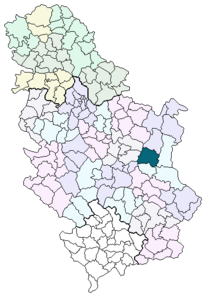 Boljevac – Localizzazione