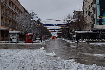 Prishtina im Februar