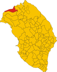 Guagnano – Mappa
