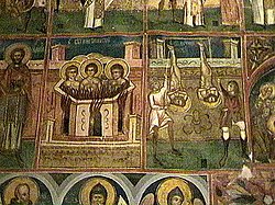A voroneți kolostor egyik belső faliképe