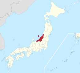 Prefettura di Niigata – Localizzazione