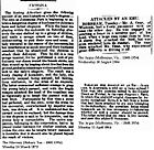 Wycinki z gazet The Mercury (1873) i The Argus (1904 i 1864) poświęcone atakom strusi emu