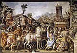 Ф. Сальвиати. Триумф Марка Фурия Камилла. 1545. Фреска в Палаццо Веккьо, Флоренция