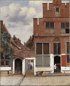 Johannes Vermeer, La Ruelle, vers 1667-1668, 54,3 × 44 cm, Amsterdam, Rijksmuseum.