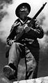 ポーランド独立カルパチア狙撃旅団の兵士。イギリス式の野戦服を着用（1941年）