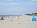 Pláž na severním pobřeží polské části kosy (Piaski)