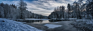 36. Platz: Alex Behnert Neu! mit Winterpanorama am Ebnisee, Landschaftsschutzgebiet „Ebnisee“, entstanden aus 5 Einzelaufnahmen