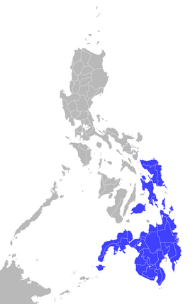 Filippiinienkummituseläimen levinneisyys