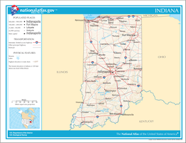 Karte von Indiana