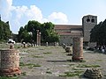 English: Roman forum and cathedral