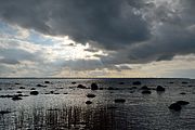 Østersøkysten ved halvøen Packer i det nordvestlige Estland