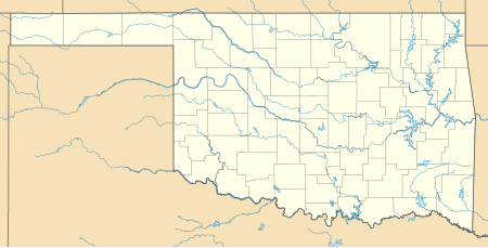 Mapa konturowa Oklahomy