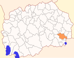 Location of سترومیتسا بلدیہ