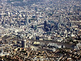 Pemandangan udara City of London