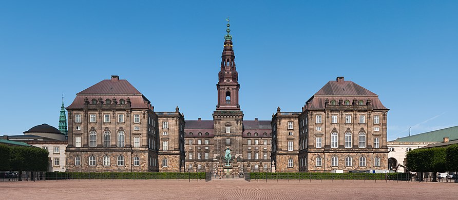     Christiansborg Slot in Copenhagen Slotsholmen.