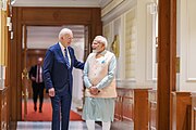 PM Modi and US President Joe Biden during 2023 G20 New Delhi summit (8 October 2023)