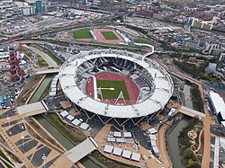 Die Olimpiese Stadion in Londen.