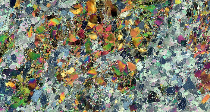 Thin section from Siilinjärvi apatite ore