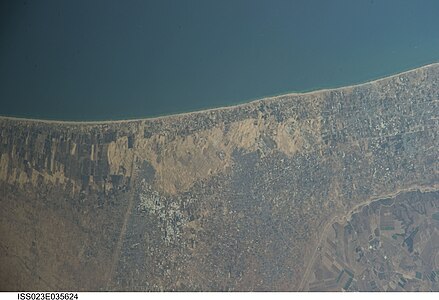 Mediterranean Sea, Rafah coastline, border