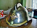 A Russian fire helmet dating from before the Russian Revolution in 1917