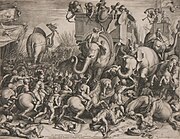 『ザマの戦い』（Cornelis Cort,1567）