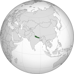 ネパールの位置
