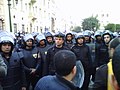 قوات أمن مركزي أثناء يوم الغضب (ثورة 25 يناير 2011)