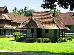 Le pavillon des invités, dans le complexe du Palais de Kuthiramalika à Trivandrum.