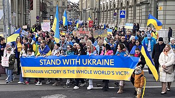 Stand with Ukraine – Demonstrationsumzug