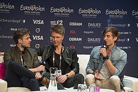 На пресс конфнеренции конкурса песни Евровидение 2016