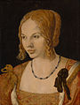 Albrechtas Diureris. „Jaunos venecijietės portretas“, 1505 m.