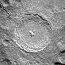 Radar image of Tycho Crater.