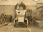 1922年の装甲列車（大南西鉄道時代のインチコア車両工場）