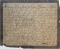 Lettera manoscritta 1792