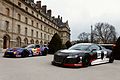 Une Audi R8 LMS et une Corvette Z06 présentées devant les Invalides.