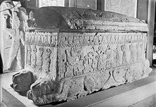 Il sarcofago di Ahiram di Biblo, risalente al XII secolo a.C., a Biblo.