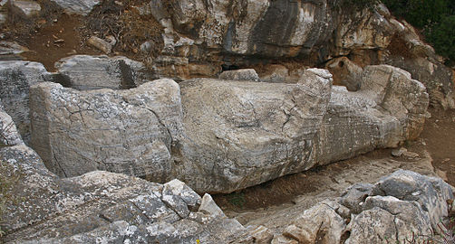 Unfinished Kouros of Apollonas, Naxos, Greece