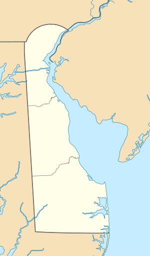 Нью-Касл. Карта розташування: Делавер