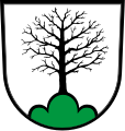 D'argento, all'albero secco di nero, sostenuto da un monte di tre cime di verde (Dürrenbüchig, Germania)