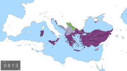 Impero bizantino Βασιλεία Ῥωμαίων - Localizzazione