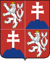 Герб Словаччини на чехословацькому гербі (1990-1992)
